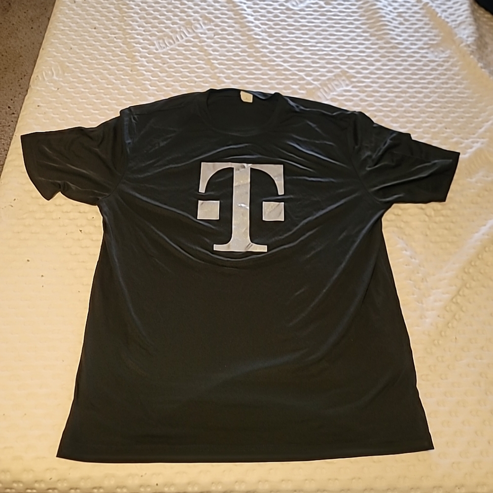 Black T-Mobile Shirt with Silver Logo